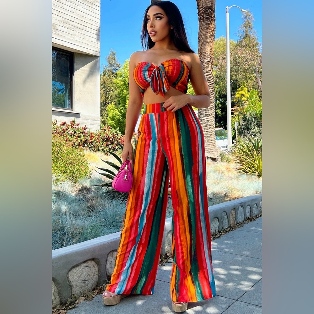 MULTI COLOR - PANT SET